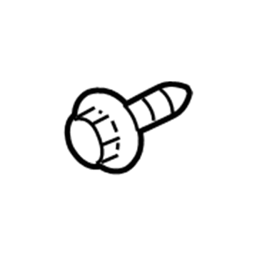 Honda 93904-46420 Screw, Tapping 6X25