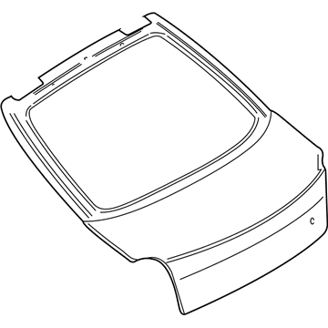 Kia 0K2DJ62031 Panel, Back Door Outer