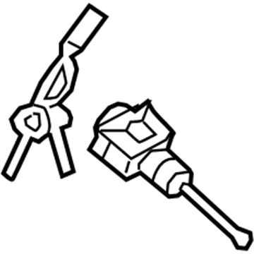 Hyundai 81970-D3A00 Door Key Sub Set, Left