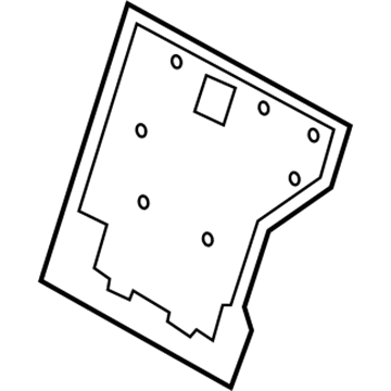 Nissan 88672-1AA0A Carpet-Rear Seat Back, LH