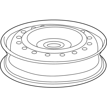 Honda 42700-TLA-A53 Disk, Wheel (17X4T) (Cmwa) (Black)