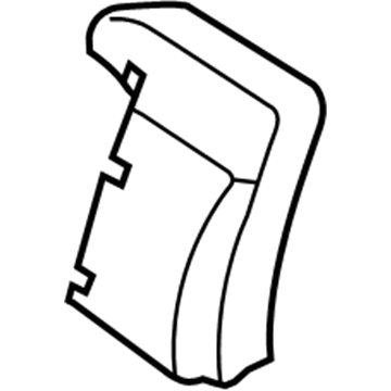 Lexus 71552-30870 Pad, Front Seat Back, LH(For Separate Type)