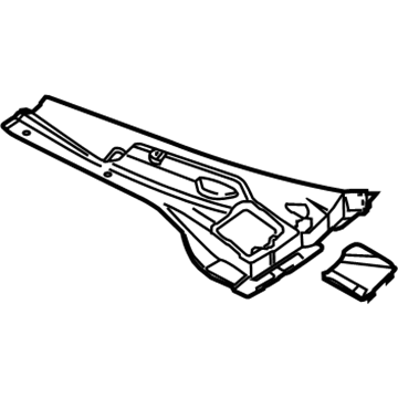 Nissan 66863-CA000 Cover-COWL Top, LH