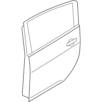 Nissan 82100-5SF0A Door Assy-Rear, RH