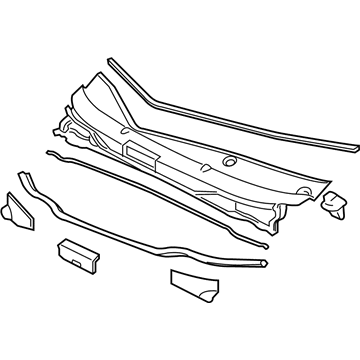 Honda 74218-TM8-A00 Cowl Top Assy., FR.