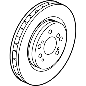Acura 45251-SEP-A51 Disk, Front Brake (17")