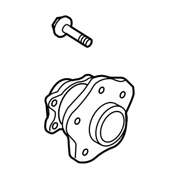 Nissan 43202-4BF0A Hub Assembly Rear