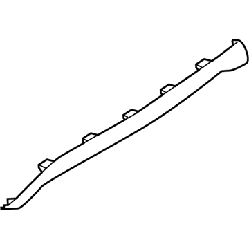 Nissan 850B2-9DJ0H Rear Bumper Fascia, Lower