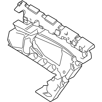 BMW 51-48-7-299-047 Sound Insulation, Rear Left