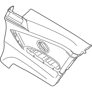BMW 51-43-7-389-647 Lateral Trim Panel Rear Left