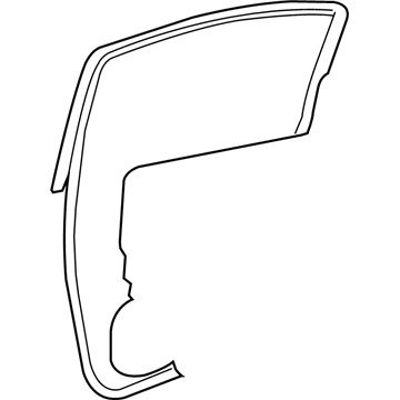 Nissan 82831-ZX60A WEATHERSTRIP-Rear RH