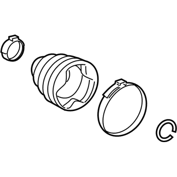 Lexus 04438-06062 Boot Kit,Front Drive Shaft