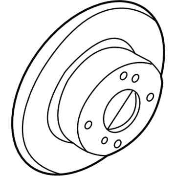 Nissan 43206-7Y000 Rotor-Disc Brake, Rear