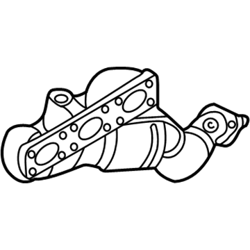 BMW 18-40-7-514-498 Exchange. Exhaust Manifold With Catalyst