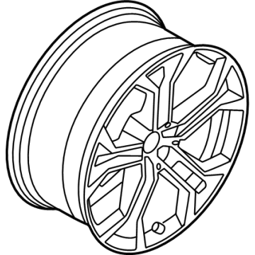 BMW 36-11-6-883-762 Disk Wheel, Light Alloy, In
