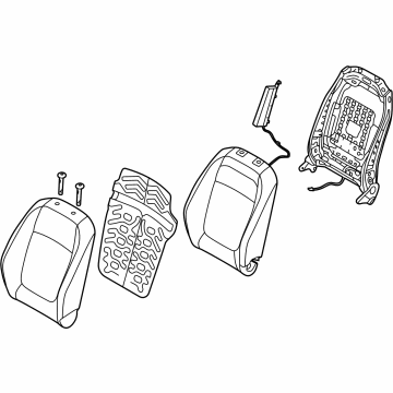 Kia 88400Q5000A7B Back Assembly-Fr Seat, RH