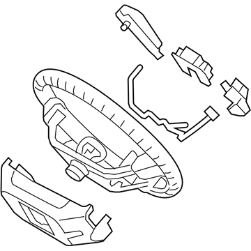 Hyundai 56100-0W008-WK Steering Wheel Assembly