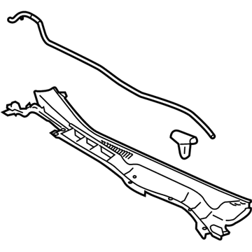 Lexus 55708-24080 LOUVER Sub-Assembly, COWL