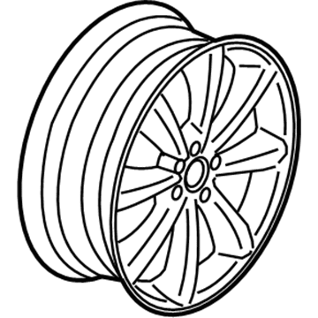 BMW 36-11-6-791-945 Light Alloy Rim, Silver