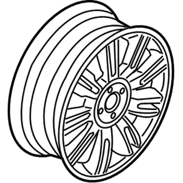 BMW 36-11-6-791-931 Light Alloy Rim, Black