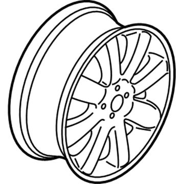 BMW 36-11-6-769-411 Light Alloy Rim, Silver