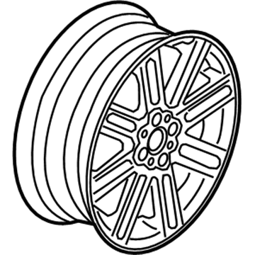 BMW 36-11-6-791-941 Light Alloy Rim, Silver