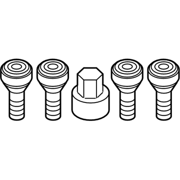 BMW 36-13-2-453-960 SET WHEEL LOCKS