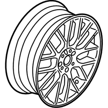 BMW 36-11-6-784-130 Light Alloy Rim, Silver