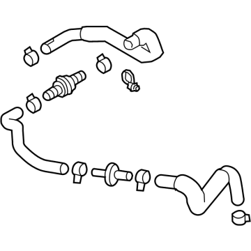 Hyundai 59130-B1100 Hose Assembly-Brake Booster Vacuum