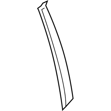 Hyundai 86381-1E001 Tape-Rear Door Black Frame Front, LH