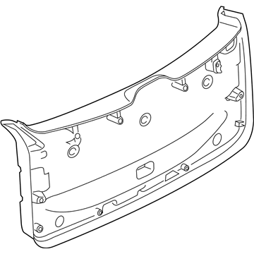 BMW 51-49-7-470-633 Lower Tail Lid Trim Panel