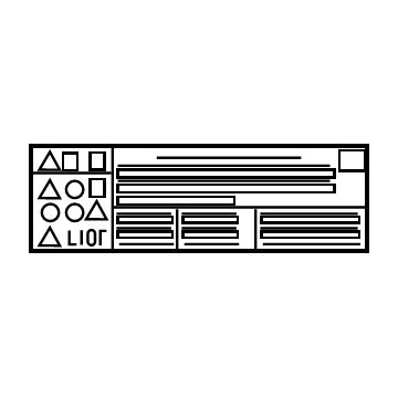 Lexus G9569-47110 Label, Lithium Ion Battery Caution