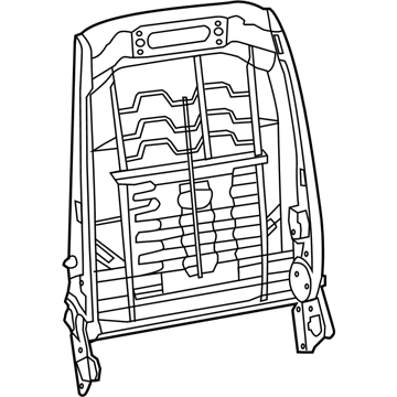 Mopar 68159137AA Frame-Front Seat Back