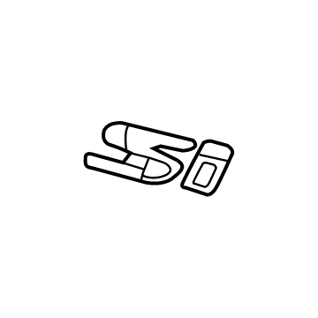 Honda 75723-TBF-A00 Emblem, Rear (Si)