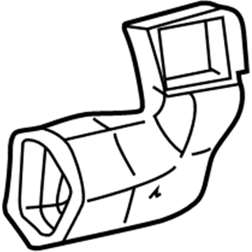 Toyota 55847-0C010 Duct, Heater To Register