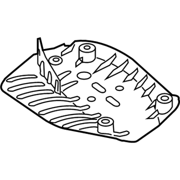 Hyundai 55291-B1000 Under Cover, Rear