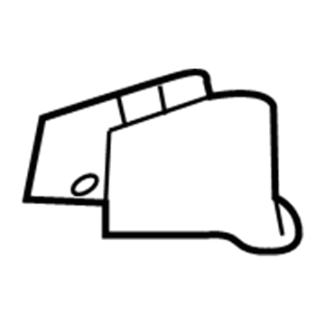 Honda 81106-T2F-A11ZA Cover, FR. Seat Foot *NH167L* (RR) (GRAPHITE BLACK)