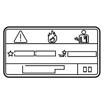 Toyota 88723-62040 AC Label