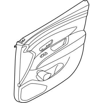 Hyundai 82305-CW000-MMH PANEL ASSY-FRONT DOOR TRIM, LH