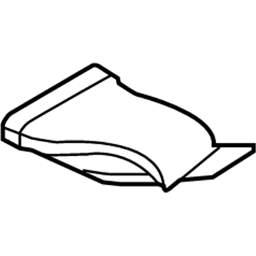 BMW 51-47-7-298-808 HEATER DUCT, REAR, RIGHT REA