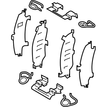 Infiniti D1080-4GA0A Hardware Kit-Front Disc Brake