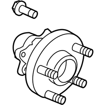 Nissan 40202-4GE0A Hub Assembly-Road Wheel, Front