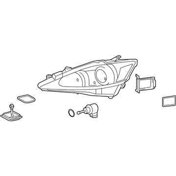 Lexus 81185-53674 Headlamp Unit With Gas, Left