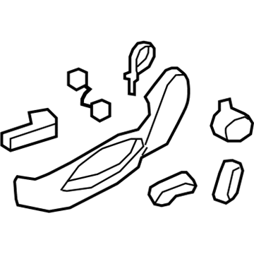 Infiniti 87380-1BC3A FINISHER Assembly - Cushion, Front Seat LH
