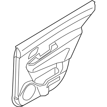 Kia 833501D0003J Rear Door Armrest Assembly, Left
