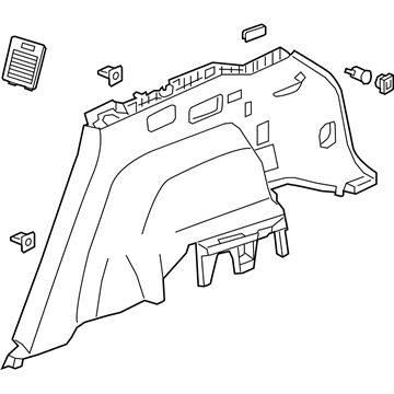 GM 84551365 Lower Quarter Trim