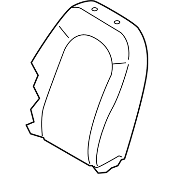 Hyundai 88360-2H100-HAD Front Passenger Side Seat Back Covering