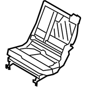 BMW 52-20-7-156-132 Seat And Backrest Frame Left