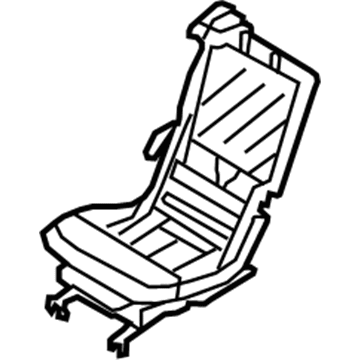 BMW 52-20-7-157-007 Seat And Backrest Frame Right