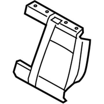 BMW 52-20-7-165-376 Left Backrest Upholstery